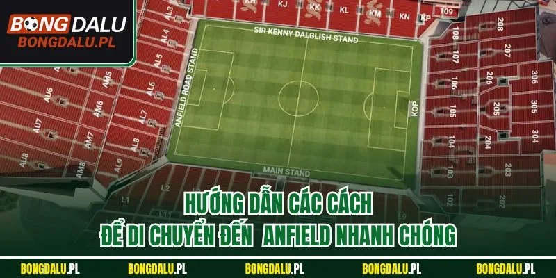 Hướng dẫn các cách để di chuyển đến Anfield nhanh chóng